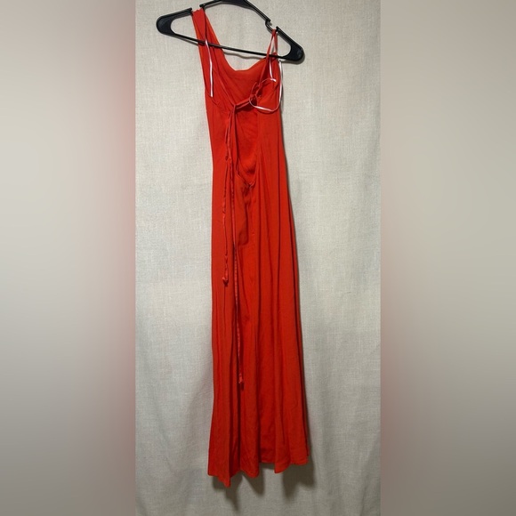Reformation Vibrant Orange One-Shoulder Dress - Picture 7 of 7